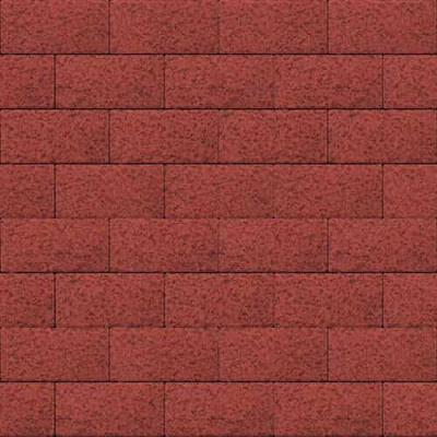 Брусчатка Steinrus Прямоугольник Красная Native 60 мм