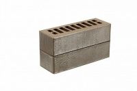 Облицовочный кирпич Recke Одинарный 1НФ Classic Серый с металлом фактурный 5-74-00-2-00
